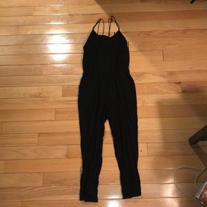 Black tank top jumpsuit